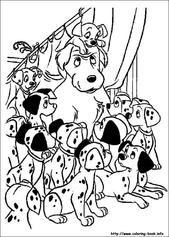 101 Dalmatians coloring picture